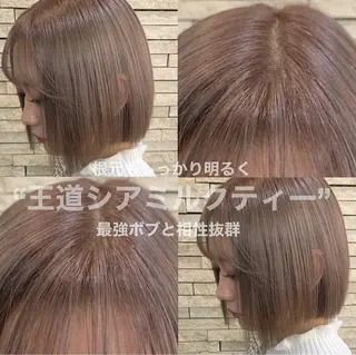 ショート カラー ヘアアレンジ エクステの神様 ▫️原島ユウヤ▫️のヘアスタイル