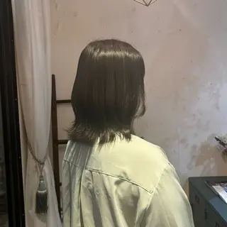 ミディアム カラー 🍒サクラ🍒 /透明感カラー/艶髪のヘアスタイル