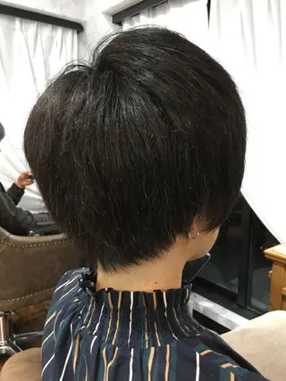 ショート カラー ツイストスパイラル パーマ🟡KYOUのヘアスタイル
