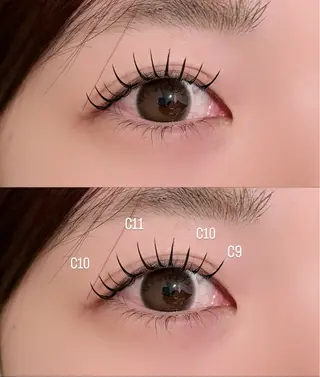 マツエク・マツパ meRK manamiのマツエク・マツパデザイン