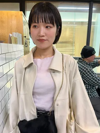 ショート カラー 細川 夕利亜のヘアスタイル