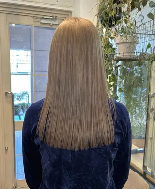 ミディアム カラー オリーブ/縮毛♡ Natsuno🩰のヘアスタイル