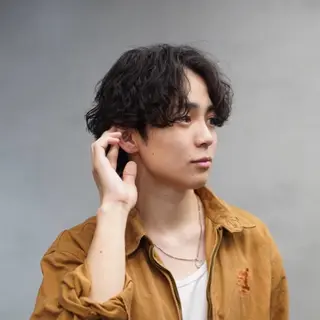 ショート パーマ メンズ 松下 友希 【fifth】のヘアスタイル