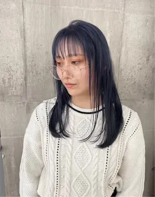 セミロング カラー 似合わせヘア💎 Ÿutóのヘアスタイル