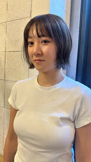 ミディアム ショートカット／パー マ🫧kotoneのヘアスタイル