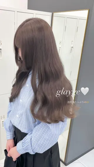 セミロング 艶髪🤎透明感カラー 渋谷/ririkaのヘアスタイル