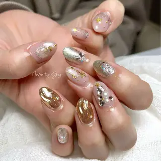 ネイル infinity skyのネイルデザイン