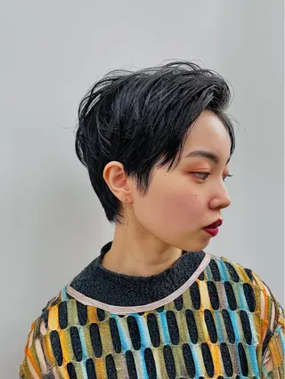 ショート パーマ ヘアアレンジ メンズ 13日案内◎ 💐🤍理保のヘアスタイル