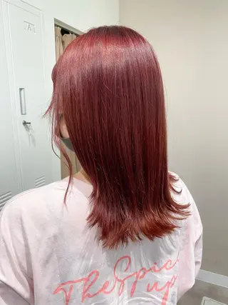 ミディアム カラー サロウィン浦和所属・愛されヘア/ 暖色カラー/まいこのヘアスタイル