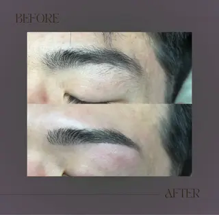 メンズ アイブロウ CRAZY KING所属・KAHO 眉毛WAXパーマの眉毛・アイブロウイメージ