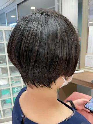 ショート カラー 福島成美/髪質改善 縮毛矯正/カラーのヘアスタイル