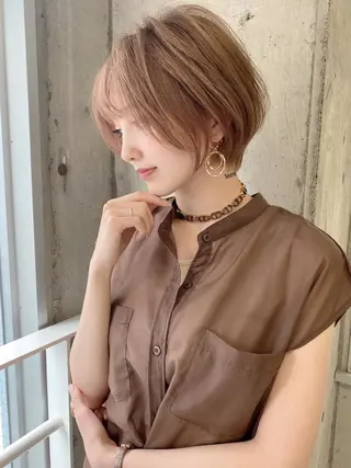 ショート カラー 美髪/カラー 美容院🌈渡辺隼也のヘアスタイル