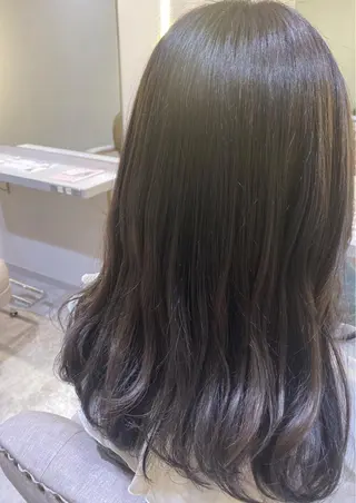 セミロング カラー RIYA❤︎ Aujuaソムリエのヘアスタイル