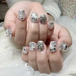 ネイル 🎀nana🫧 ワンホンネイル🎀のネイルデザイン