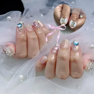 ネイル パーツ全部¥110 サロンミミのネイルデザイン