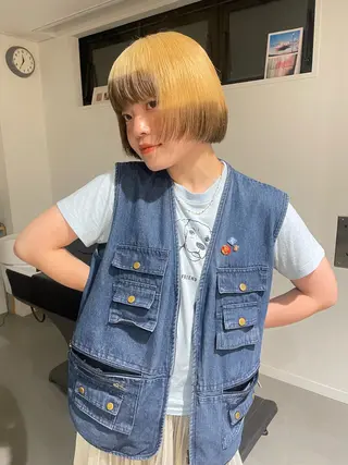 ショート カラー pole所属・【pole】 minaのヘアスタイル