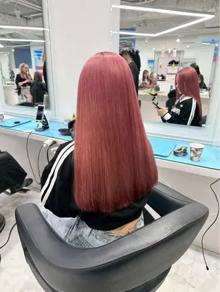 セミロング カラー ヘアアレンジ 原宿🫧失敗しない初 ブリーチ🫧のヘアスタイル