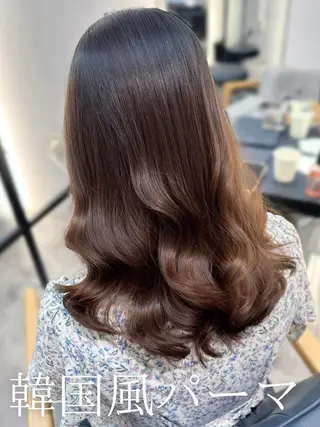 ミディアム パーマ 韓国風パーマ/ 韓国ヘア/大森千寛のヘアスタイル