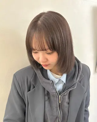 ミディアム 似合わせ/ハイトーン ✂︎ゆーぴ✂︎のヘアスタイル