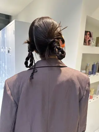 セミロング 透明感🍨レイヤー ヘアセット/miyuのヘアスタイル