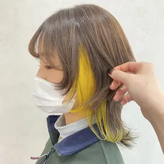 ミディアム ブリーチカラー🐭♡ moeのヘアスタイル