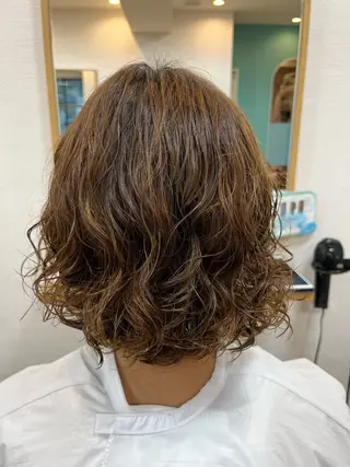 ショート パーマ MOLLA SALON鳳店所属・泉 綾乃モーラ[鳳店]のヘアスタイル