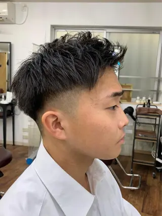 ショート メンズ クセを最大限に活かす メンズパーマ奈良大祐のヘアスタイル