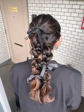 ヘアアレンジ 垢抜けヘアメイク🫧 JURI🪽のヘアスタイル