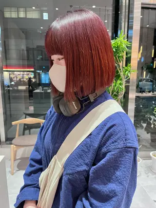 ミディアム カラー minami🪷 暖色カラーのヘアスタイル