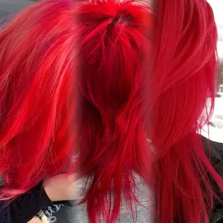 ロング カラー 髪質改善 HALO hair salon【ヘイロー】所属・暖色カラー🟥ショウ ✖️ウルフ&レイヤーのヘアスタイル