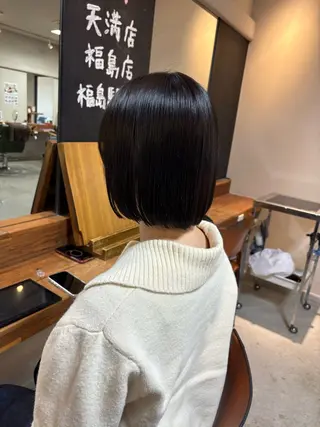 ショート 透明感カラー♡はるか 髪質改善ボブレイヤーのヘアスタイル