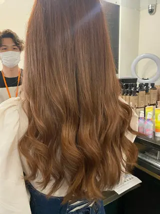 ロング カラー ヘアアレンジ new.本川越店所属・くせ毛多毛特化 高橋　淳のヘアスタイル