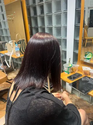 セミロング パーマ カット/パーマモデル 募集🩵　yukaのヘアスタイル