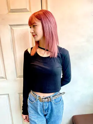 セミロング 千 田のヘアスタイル