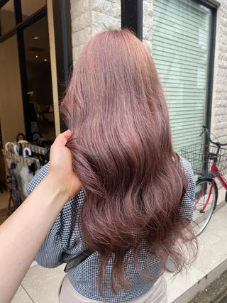 ミディアム カラー ヘアアレンジ アンククロス渋谷【ANKH CROSS】所属・韓国ヘア┊︎レイヤー ┊︎haruka🌙のヘアスタイル