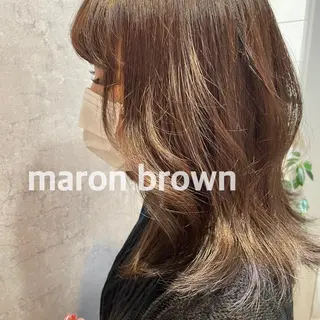 セミロング カラー いいの ひかりのヘアスタイル