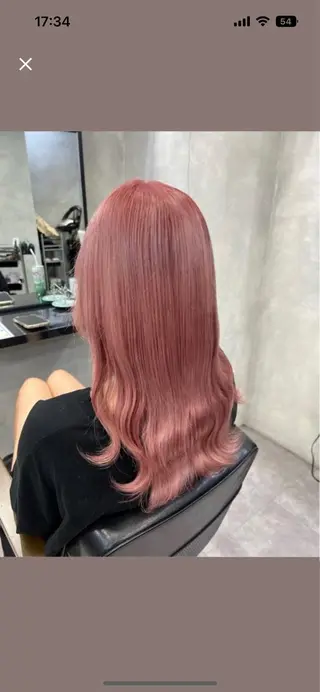 セミロング 濱川響太レディース カットモデルのヘアスタイル