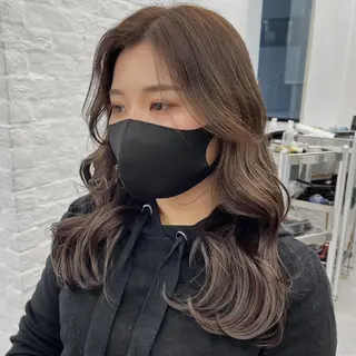 セミロング カラー パーマ ヘアアレンジ 韓国ヘア×2way 🇰🇷和知拓郎のヘアスタイル
