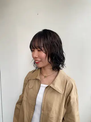 ミディアム 🌀ボブ／ミディアム パーマ🌀ayaのヘアスタイル