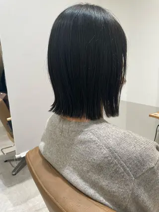 ミディアム 髪質改善ストレー ト指名NO.1林駿希のヘアスタイル