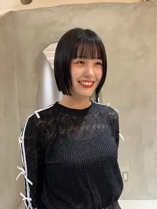 ミディアム 似合わせカット/ ハイトーン/aoiのヘアスタイル