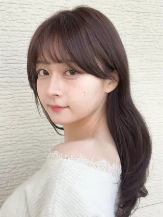 ミディアム カラー ブリーチ/ヘアケア/ 艶髪/イギチハルのヘアスタイル