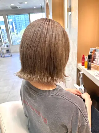 ショート La fith hair rond 立川店所属・kyosuke 透明感カラーのヘアスタイル
