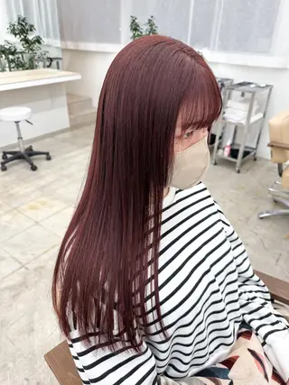 ロング カラー 🌼透明感艶カラー オリーブ🌼河村咲のヘアスタイル