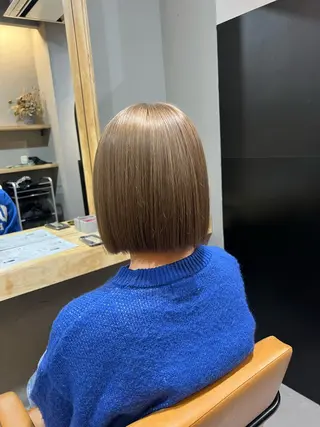 ショート カラー 神戸ボブ✂️ ioe三宮/田 伸佳のヘアスタイル