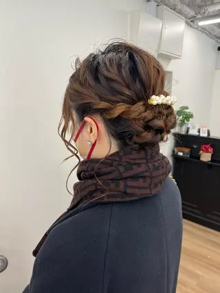 ミディアム カラー ヘアアレンジ HIROKO / 透明感暖色カラー🎀のヘアスタイル