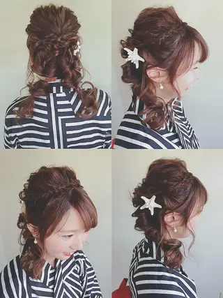 セミロング カラー パーマ ヘアアレンジ メンズ 美容室 ソンリエのヘアスタイル