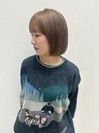 ショート カラー recipe 黒木 彩那のヘアスタイル