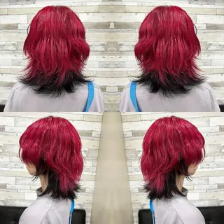 ミディアム カラー "PEPPU "所属・🌈推し色派手髪 ハイトーンShinのヘアスタイル