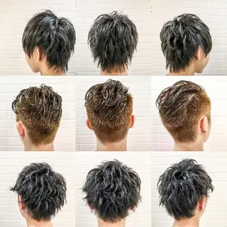 ショート カラー パーマ メンズ 看板犬がお出迎え◎ 初めてでも安心◎のヘアスタイル